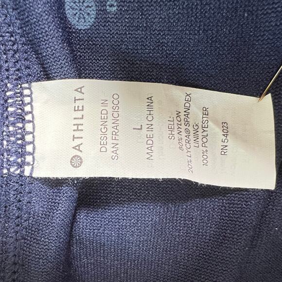 ATHLETA Tangier Tankini‎ Blue Geometric Print Swim Top and Kara Shorts 38 B/C - Picture 12 of 13